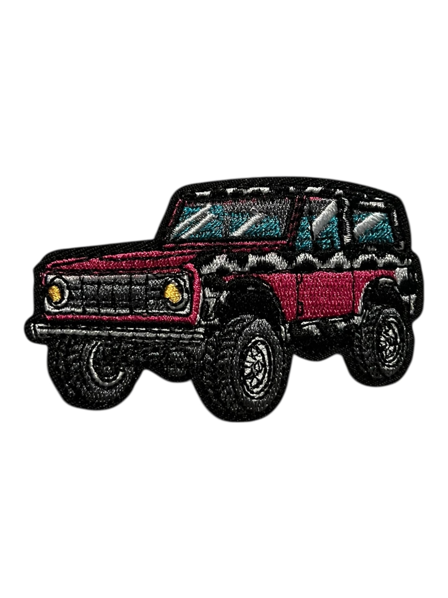 Animal print and hot pink SUV