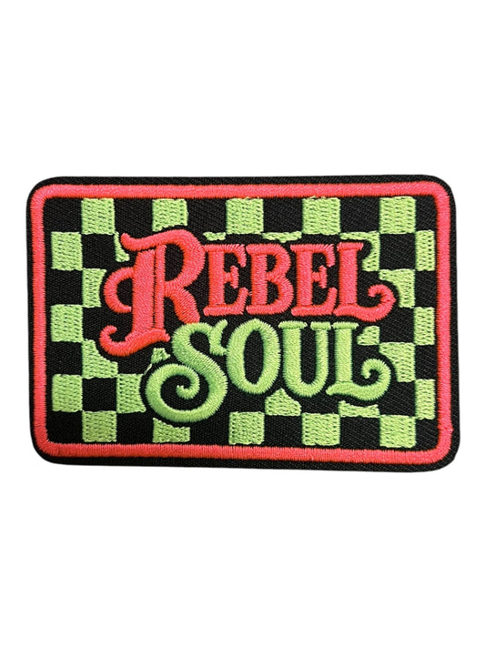 Rebel Soul neon checkered