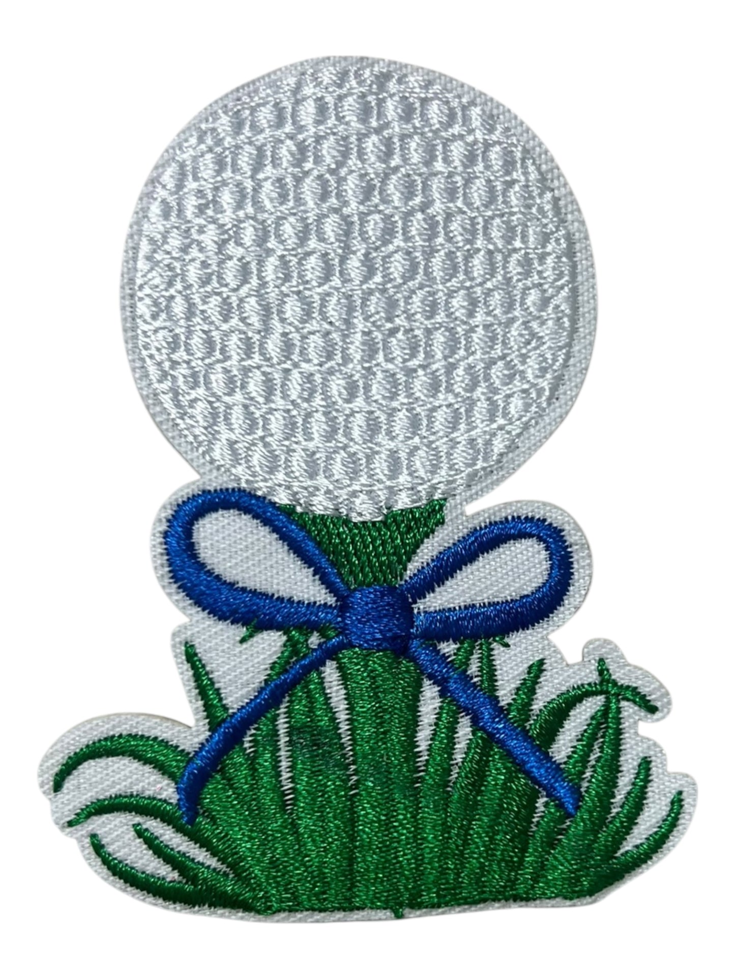 Golf ball blue bow