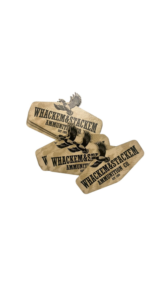 Leatherette Wackem and Stackem Iron on Patch