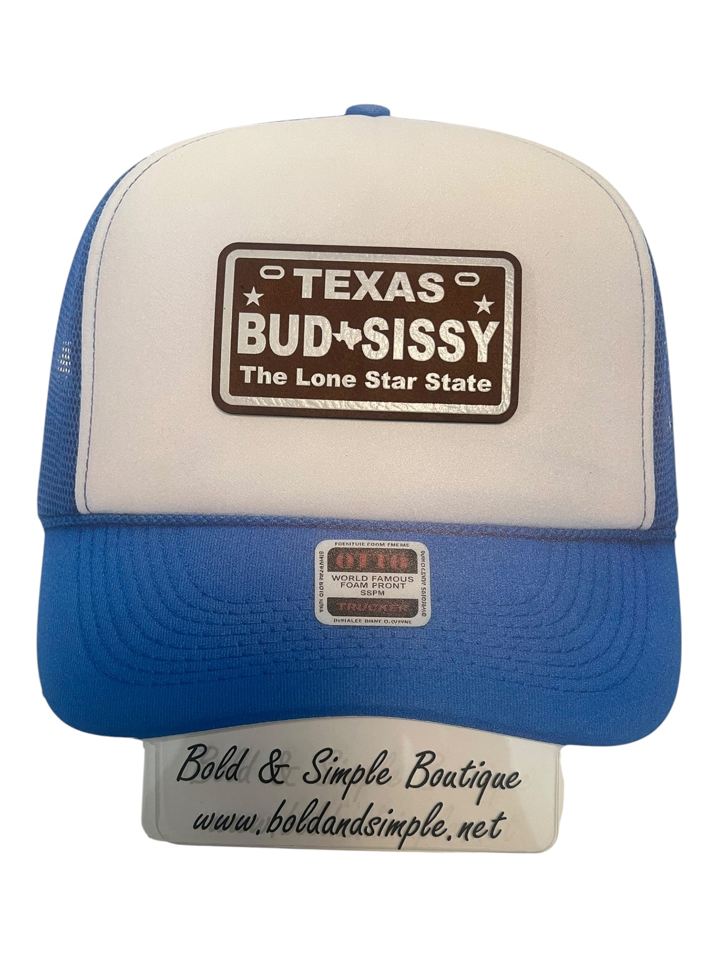 Texas bud*sissy the lone star state leatherette license plate