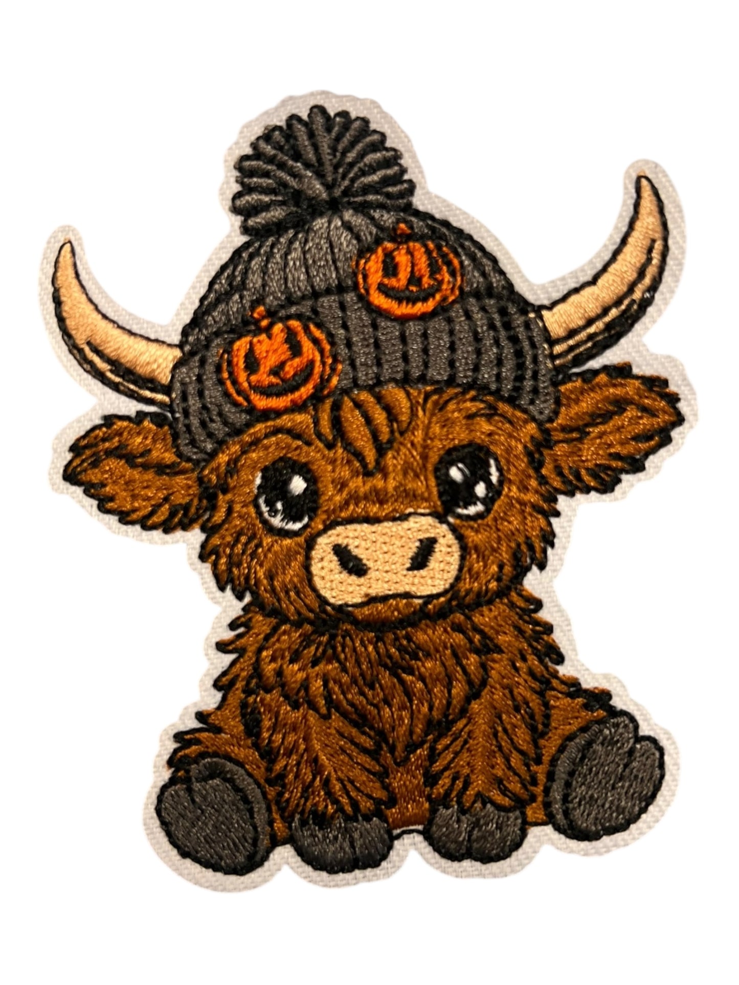 Cow with beanie