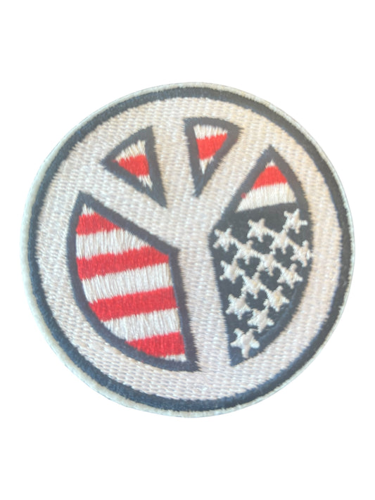 Red white blue peace