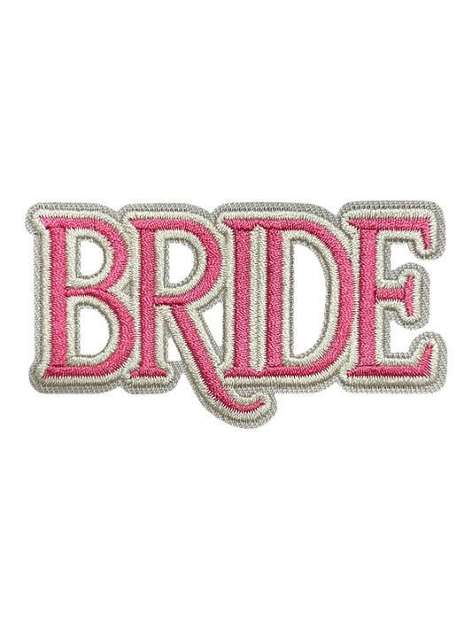 Bride pink with white outline
