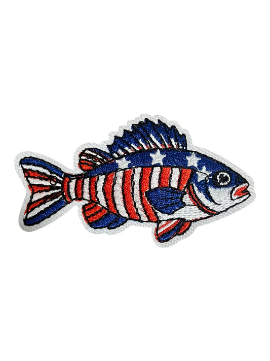 Red white Blue fish