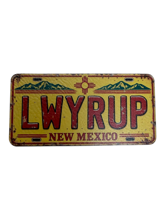LWYRUP license plate leatherette