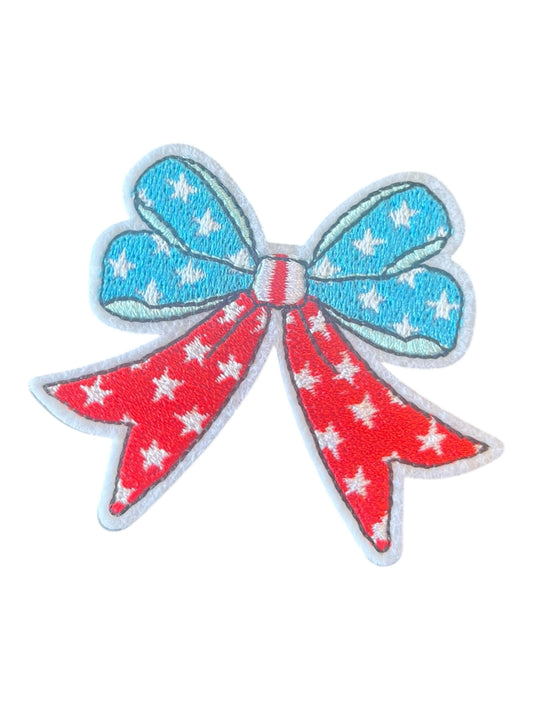 Red White Blue Bow