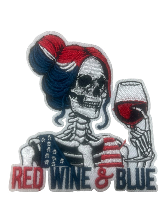 Red Wine and blue