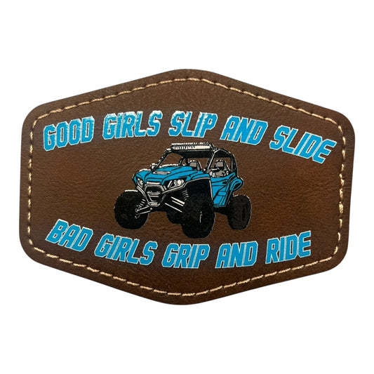 Leatherette SxS girlies  Iron on Patch
