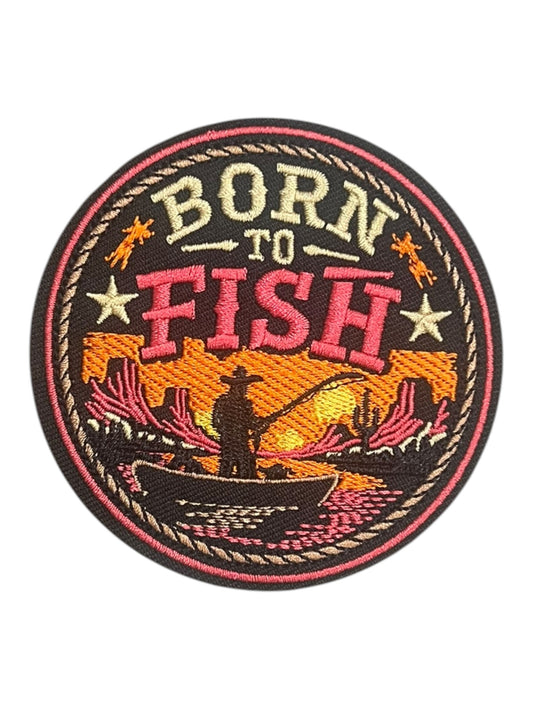 Born to fish (round)