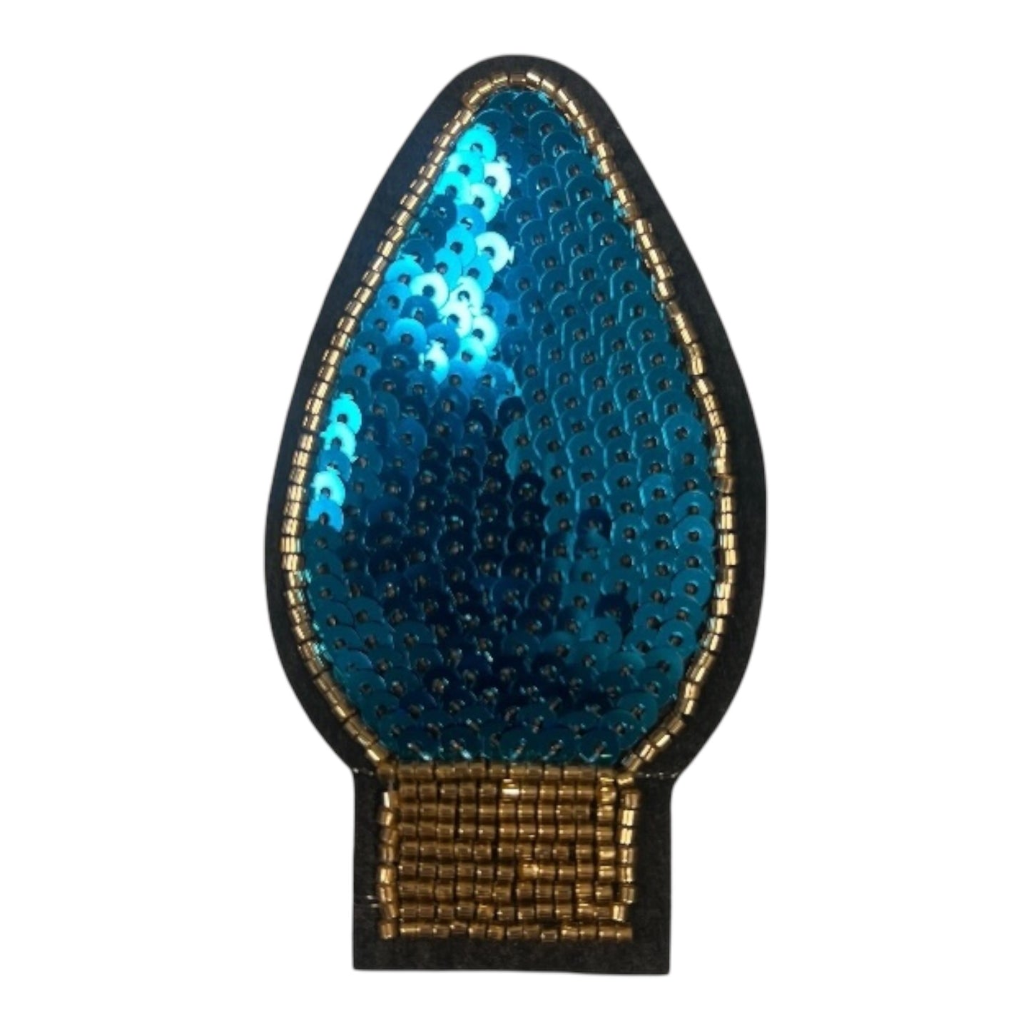 Sequin Christmas Light Iron on Patch