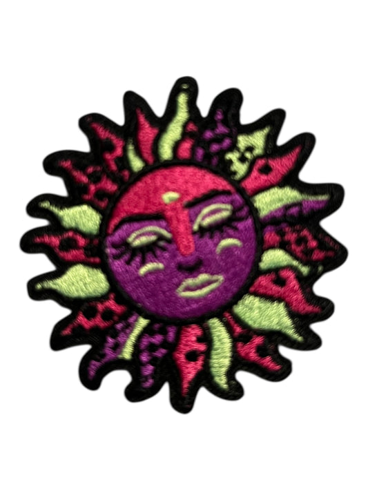 Colorful sun face