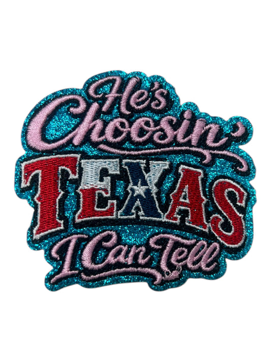 He’s choosing Texas I can tell pink