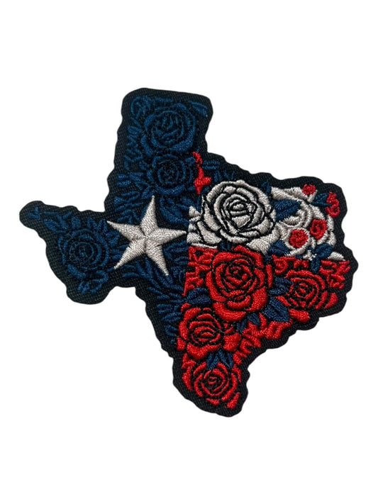 State of Texas in Red and Blue