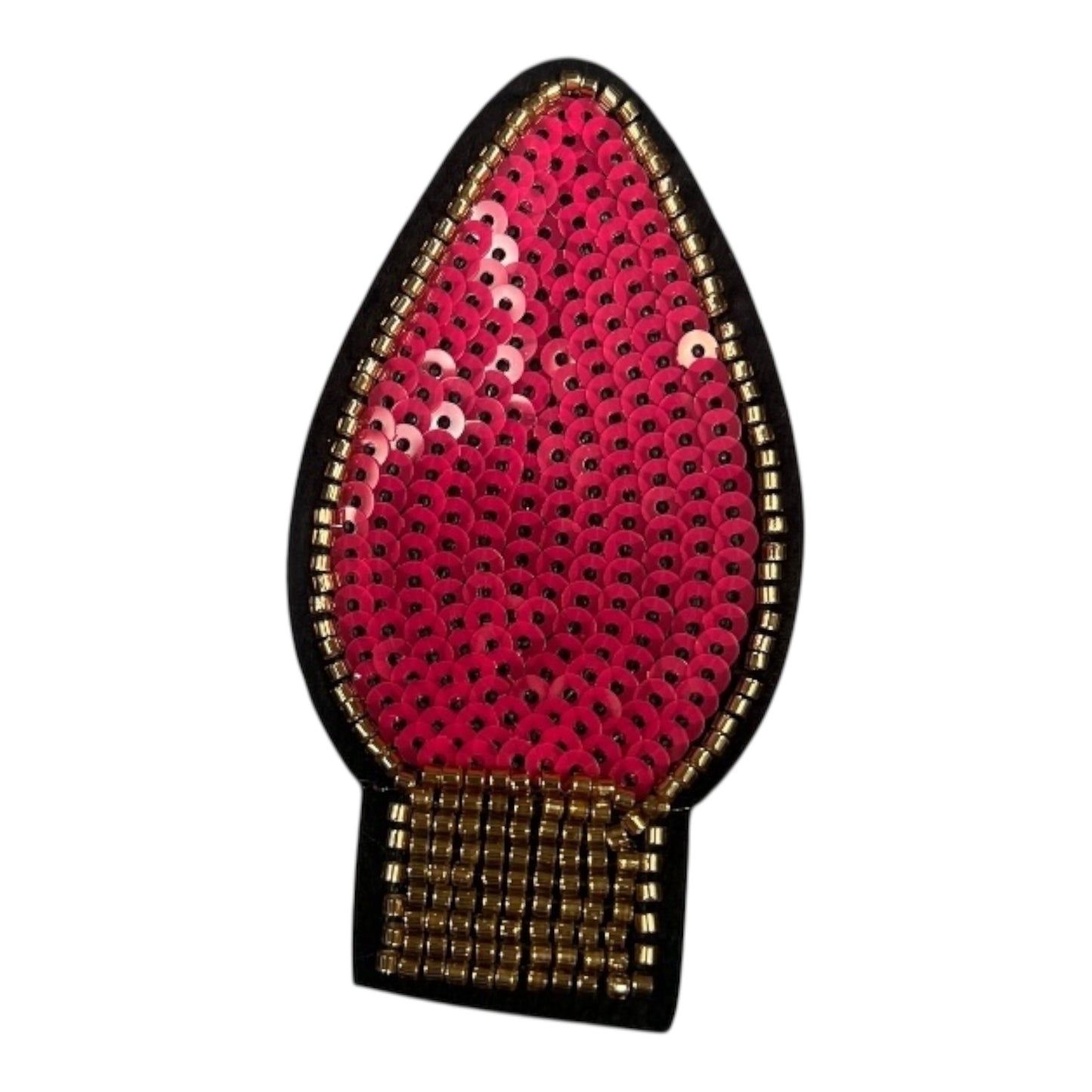 Sequin Christmas Light Iron on Patch