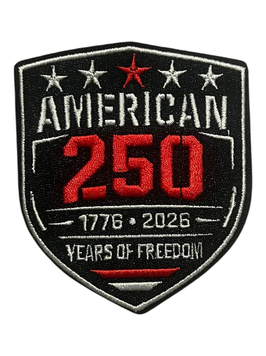 America 250 years  badge shape