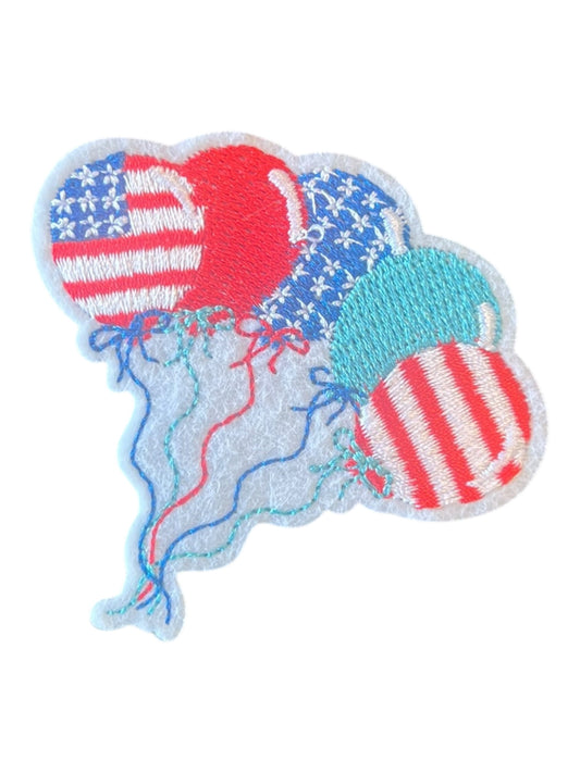 Red White Blue balloons