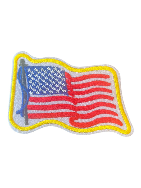 Red White Blue flag yellow