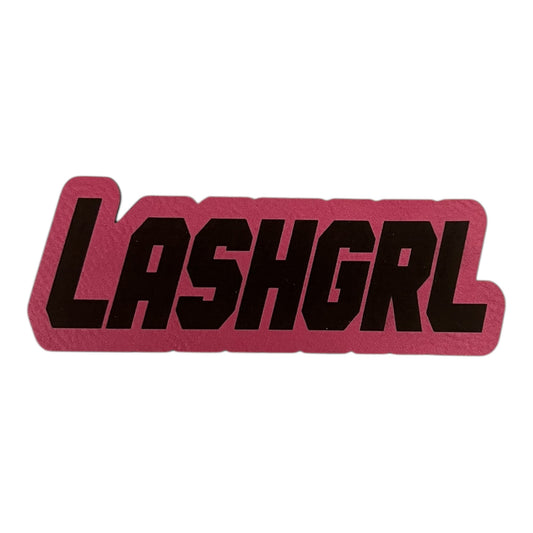 Letterette Lash Grl iron on patch