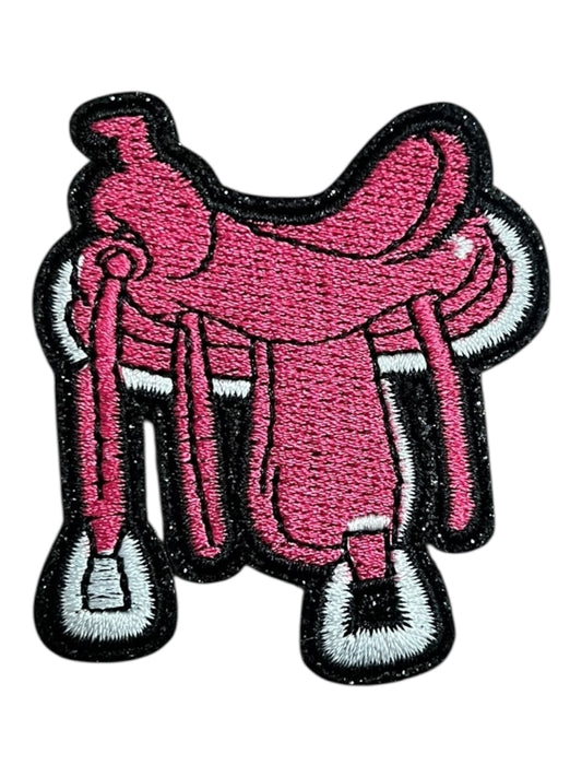 Pink  and Black saddle