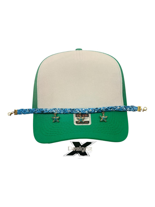 Braided  w/ Starfish  charm Hat chain