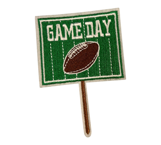 Game Day Sign Iron on patch