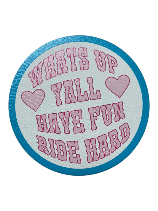 What’s Up Y’all leatherette Patch