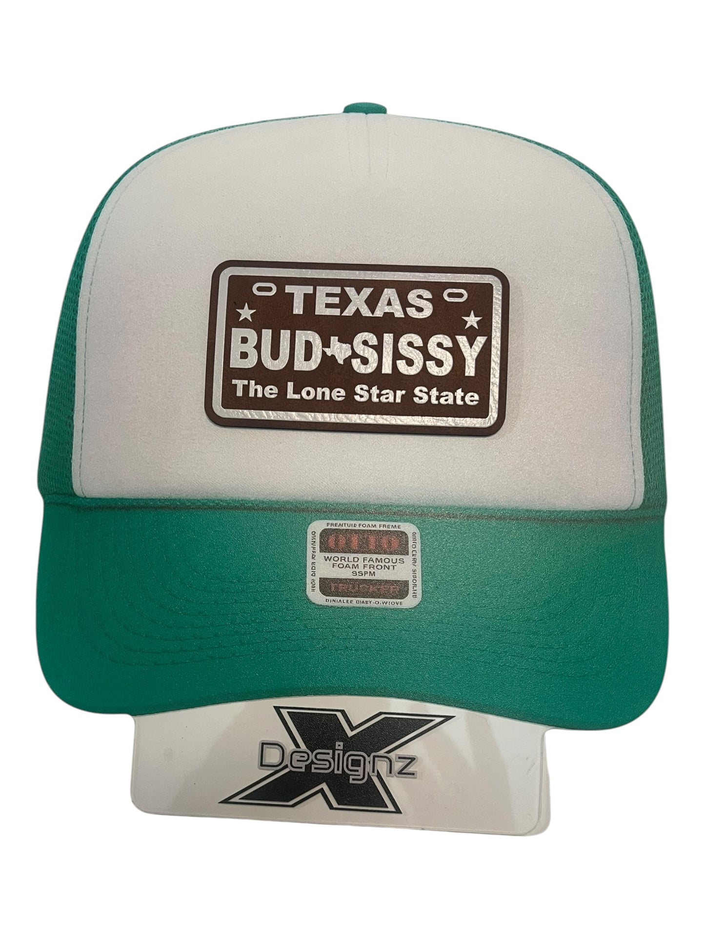 Texas bud*sissy the lone star state leatherette license plate