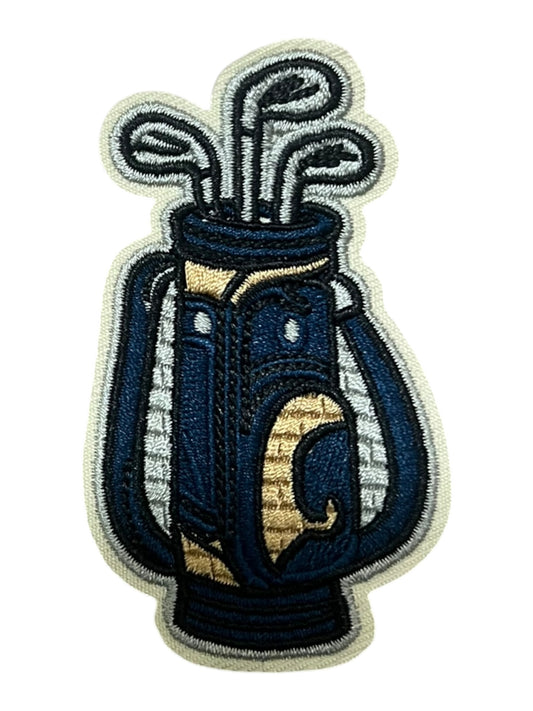 Golf bag with  irons