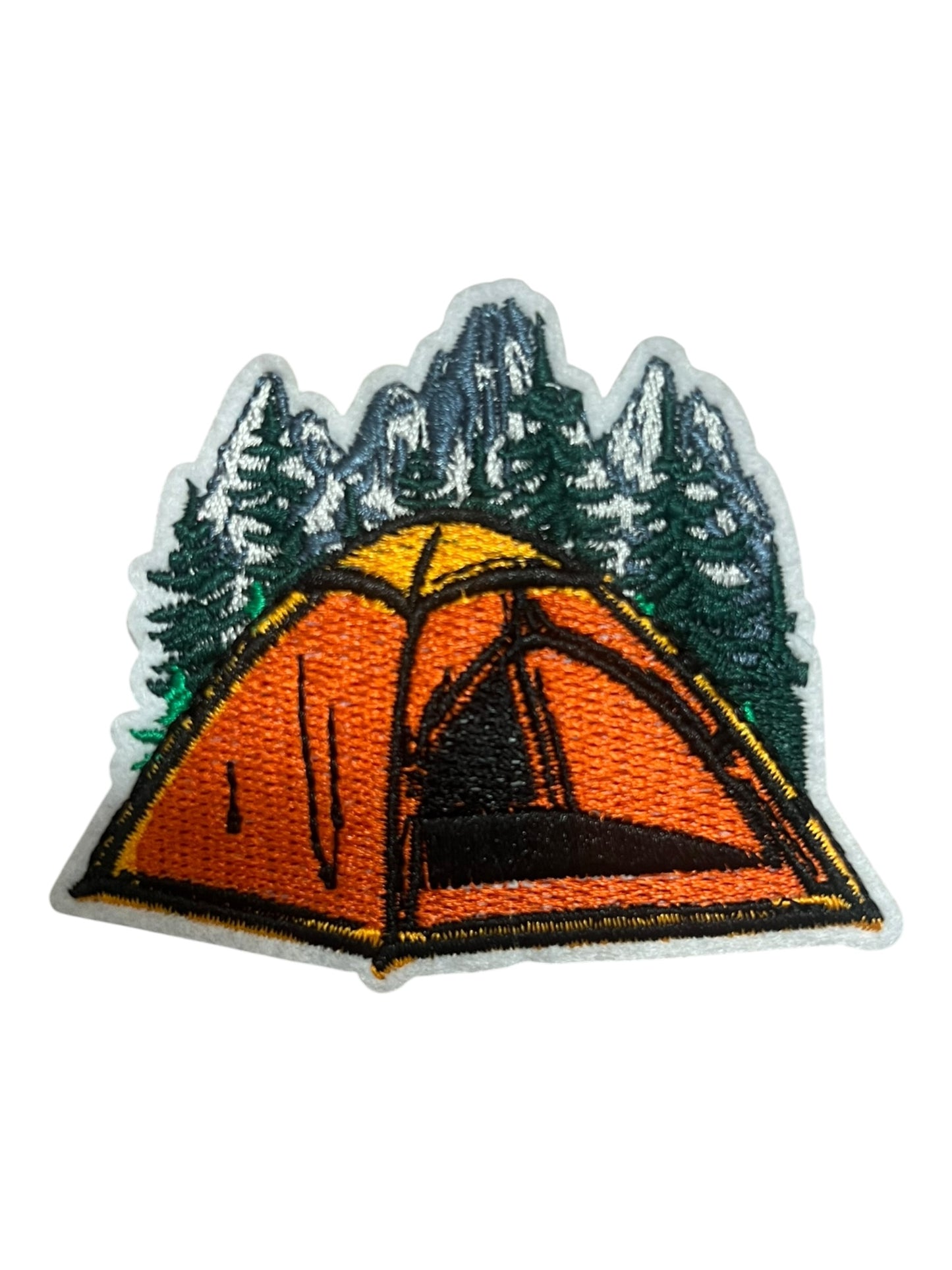 Tent with trees orange