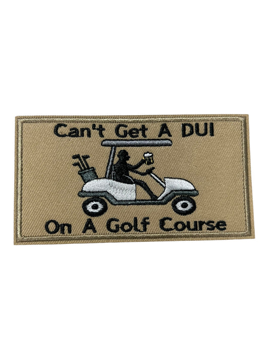 Can’t get a DUI on a golf course