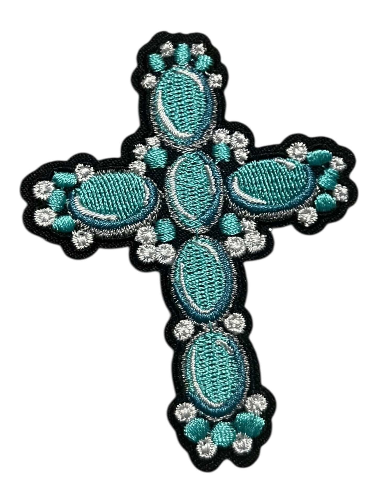 Turquoise beaded cross