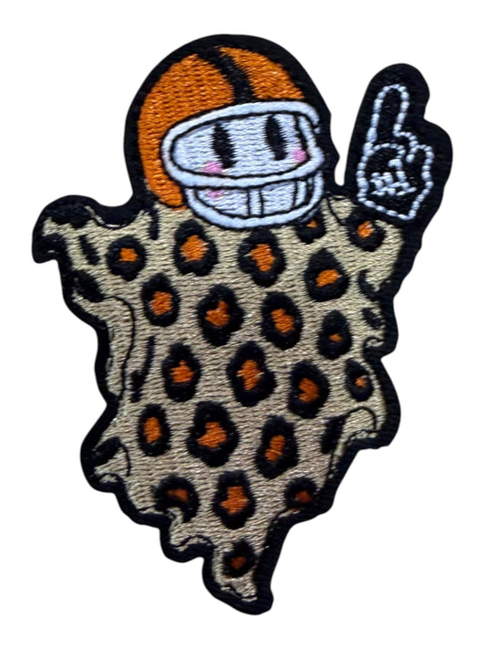 Football ghost polka dot