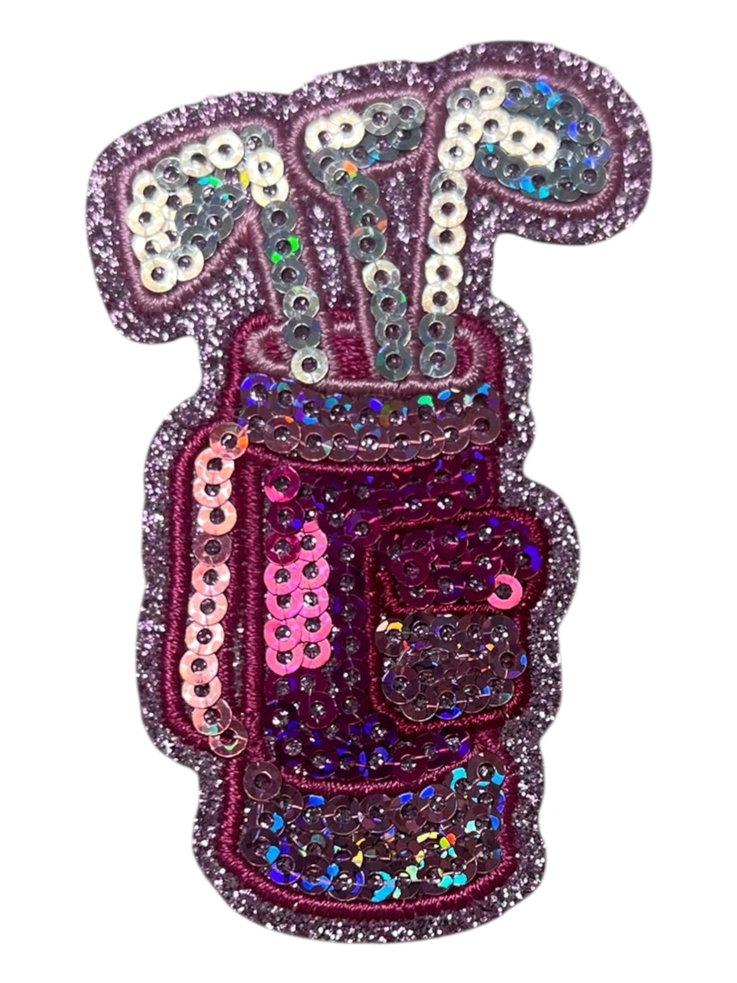 Pink sequin golf bag