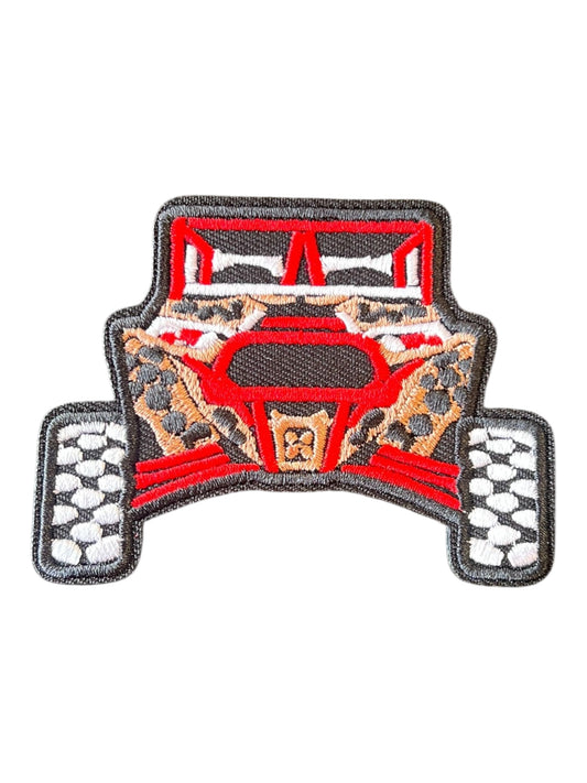 SXS non glitter leopard red