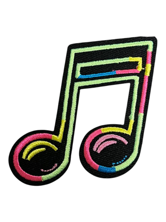 Neon music note