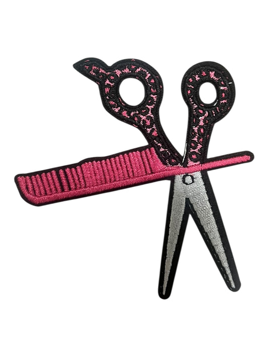 Pink cheetah scissors