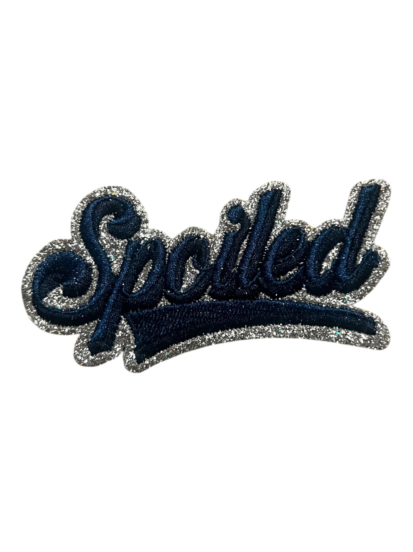 Spoiled w/ silver glitter