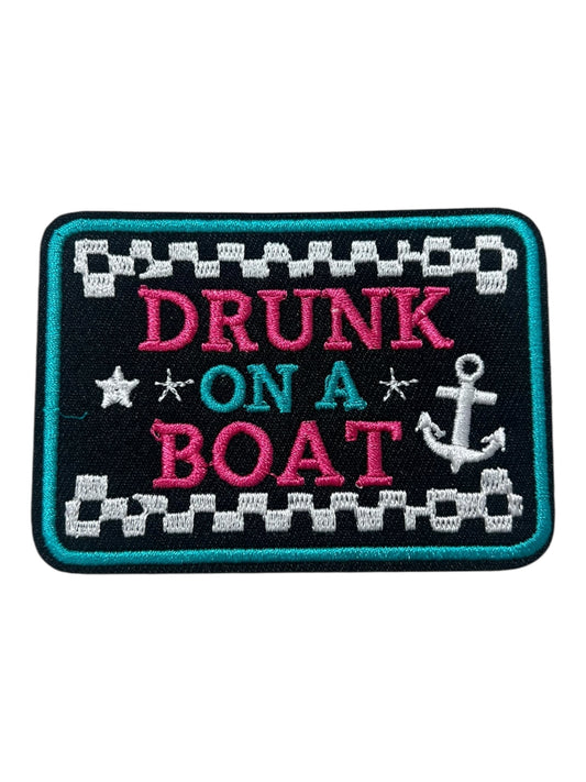 Drunk on a boat