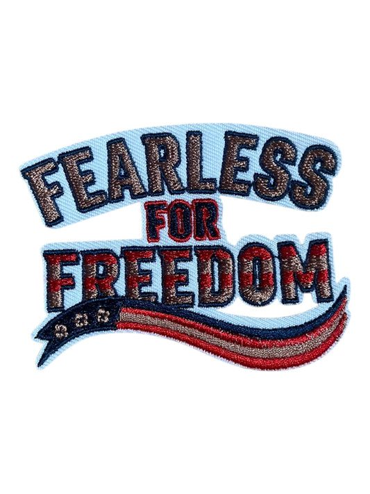 Red White Blue Fearless and freedom