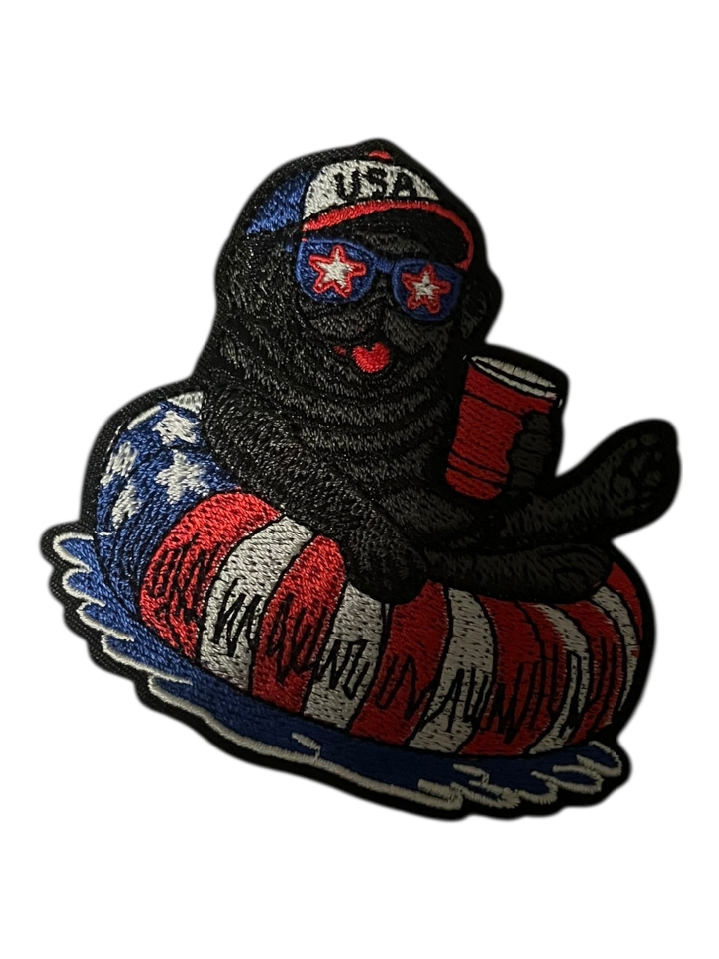 Red White Blue USA doggy red cup