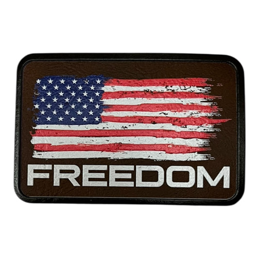 Leatherette Freedom Iron on Patch
