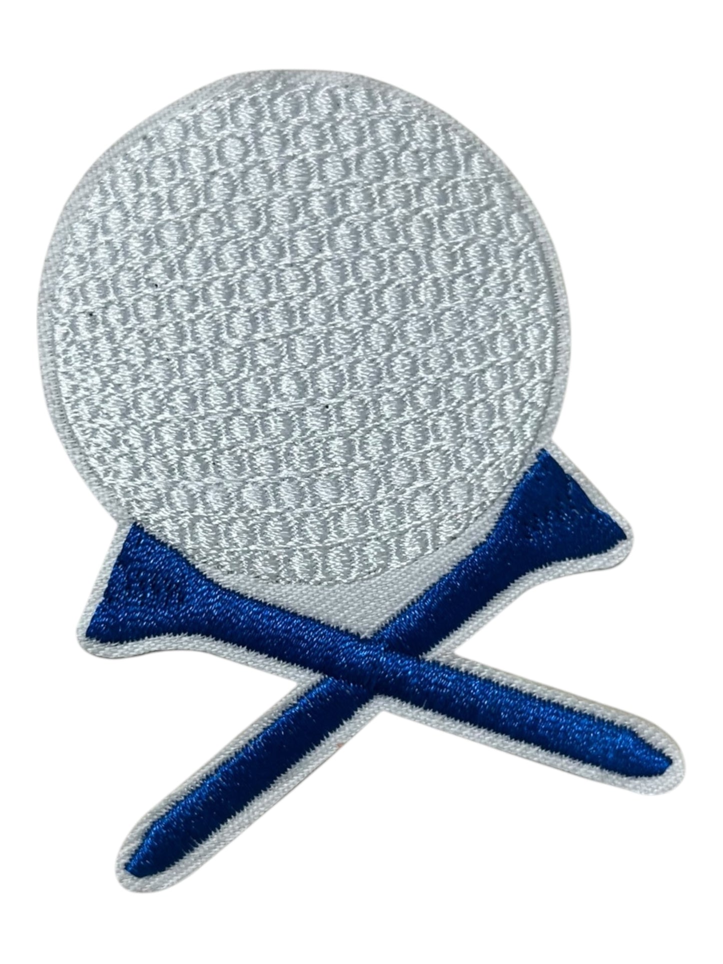 Golf ball blue golf tees