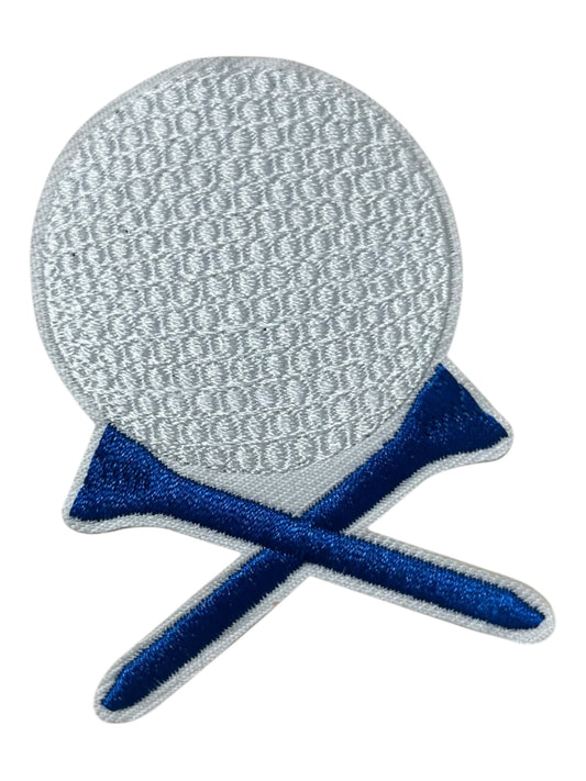 Golf ball blue golf tees