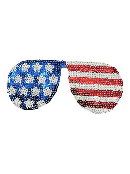 Red White Blue Sequin sunglasses