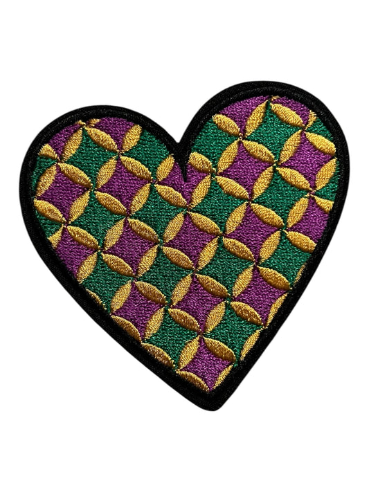 Mardi Gras heart