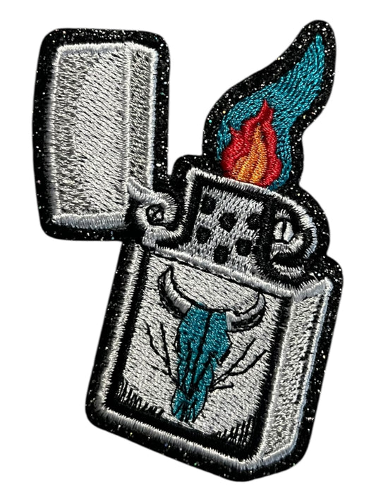 Cow skull lighter