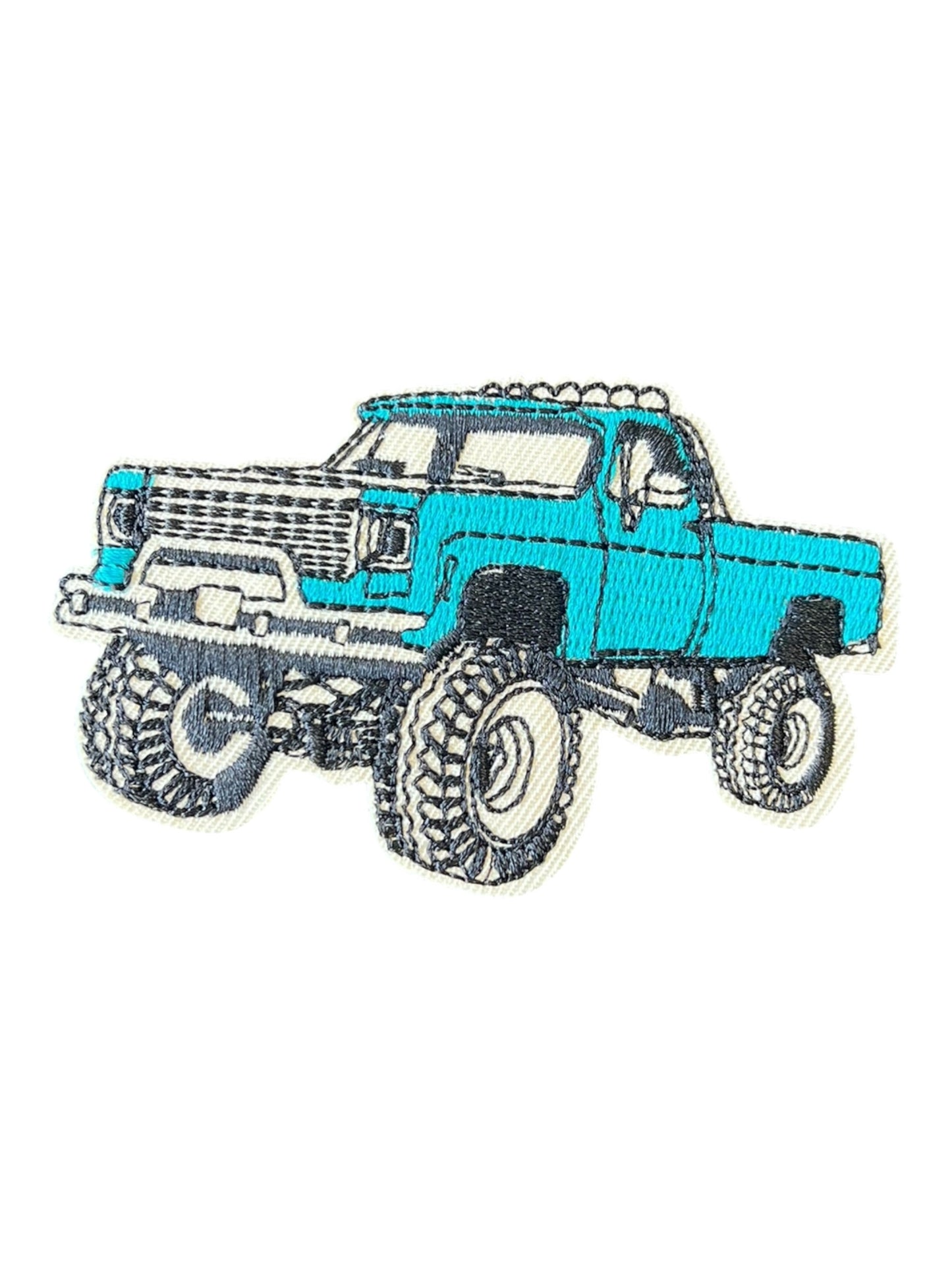 Truck turquoise square 4x4