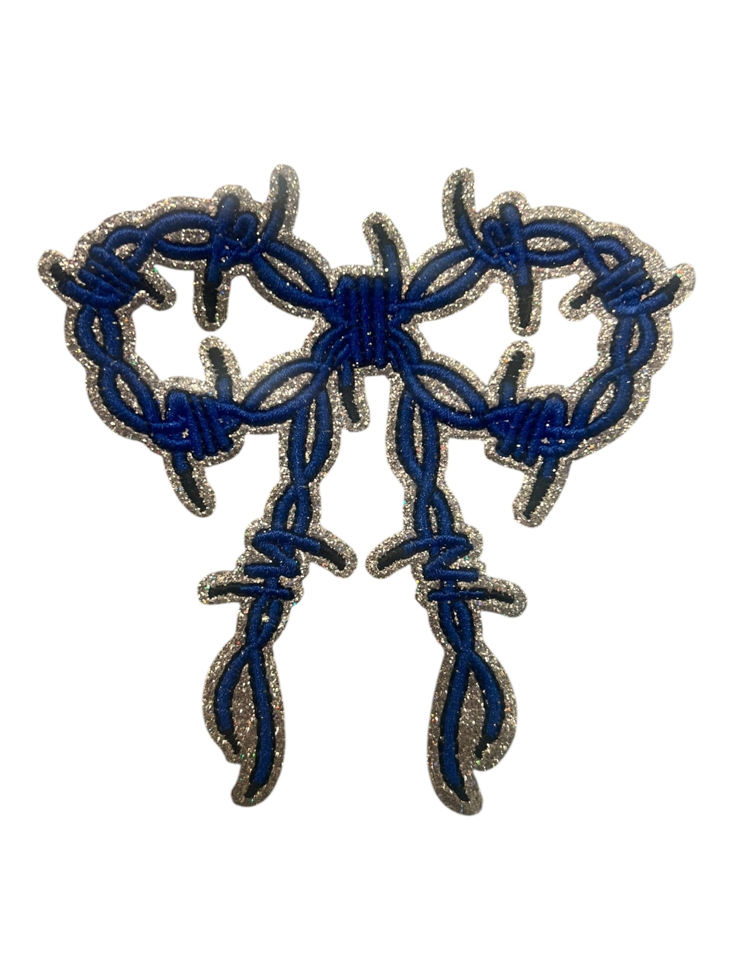 Barbwire Bow with glitter