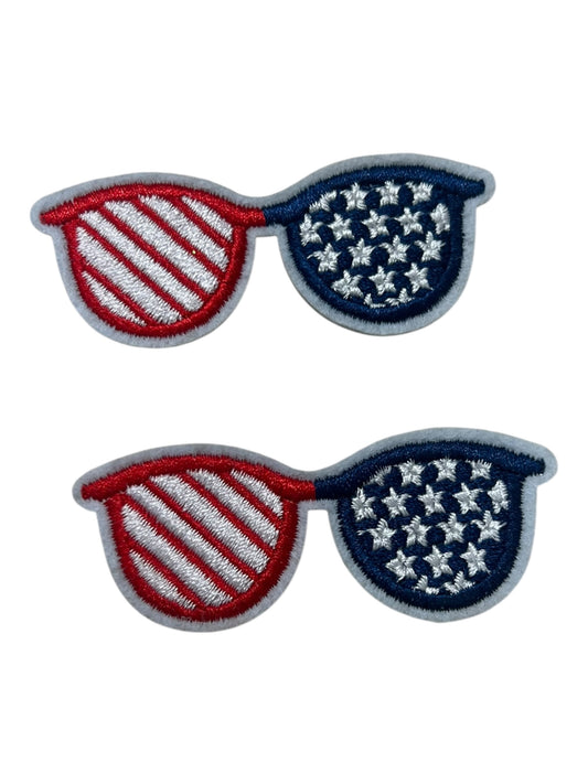 Red white blue cat eye sunglasses set/2